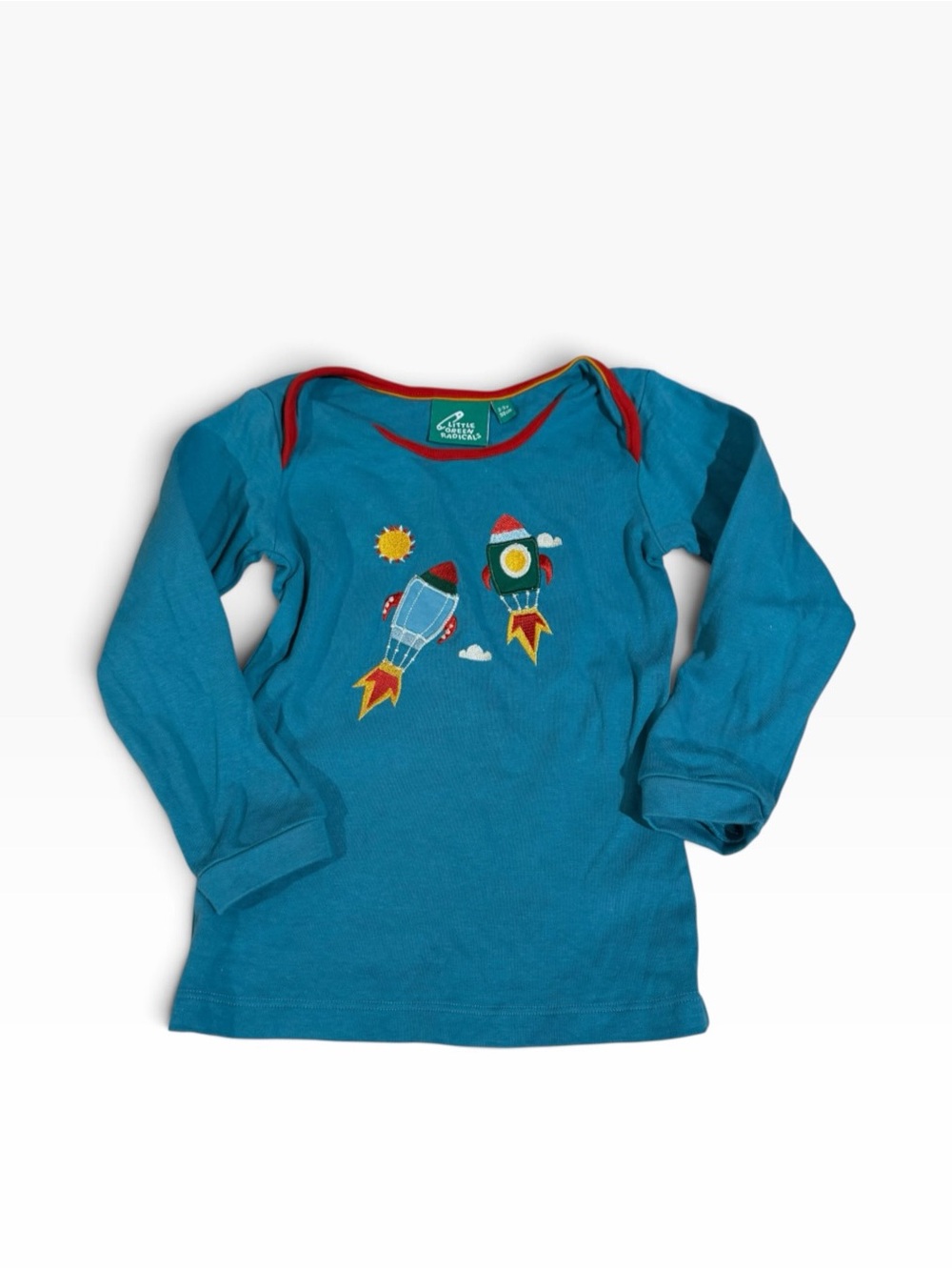 Little Green Radicals Night Sky Appliqué T-Shirt Size 98 cm or 2-3 Years